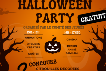 Halloween Party : dimanche 27 octobre