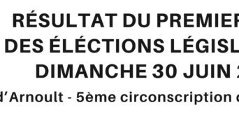 Résultats du 1er tour des élections législatives à Pont l'Abbé d'Arnoult