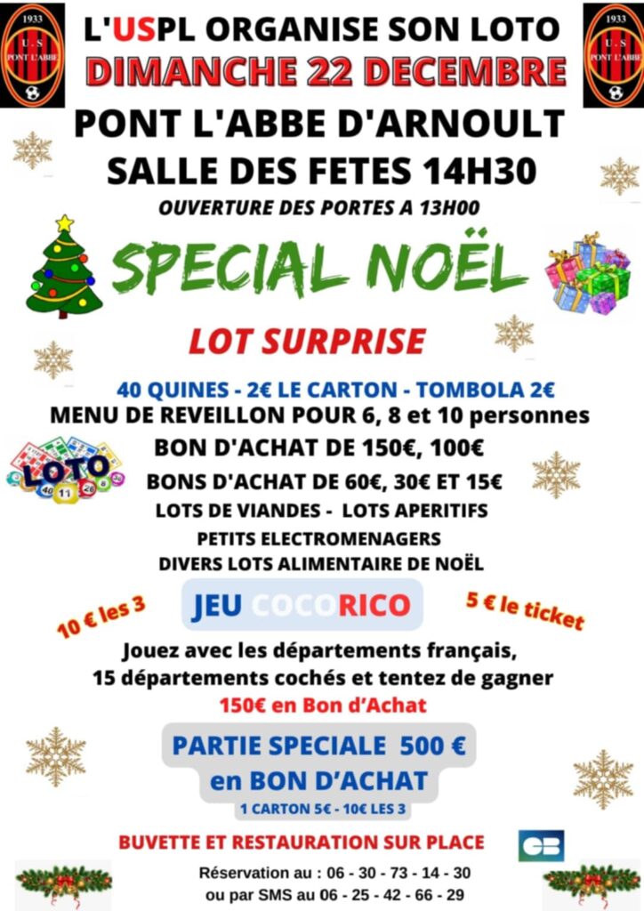 Loto de Noël de l’USPL