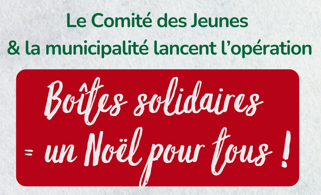 Opération « Un Noël pour tous », boites cadeaux