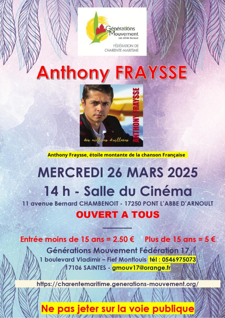 Anthony Fraysse en concert